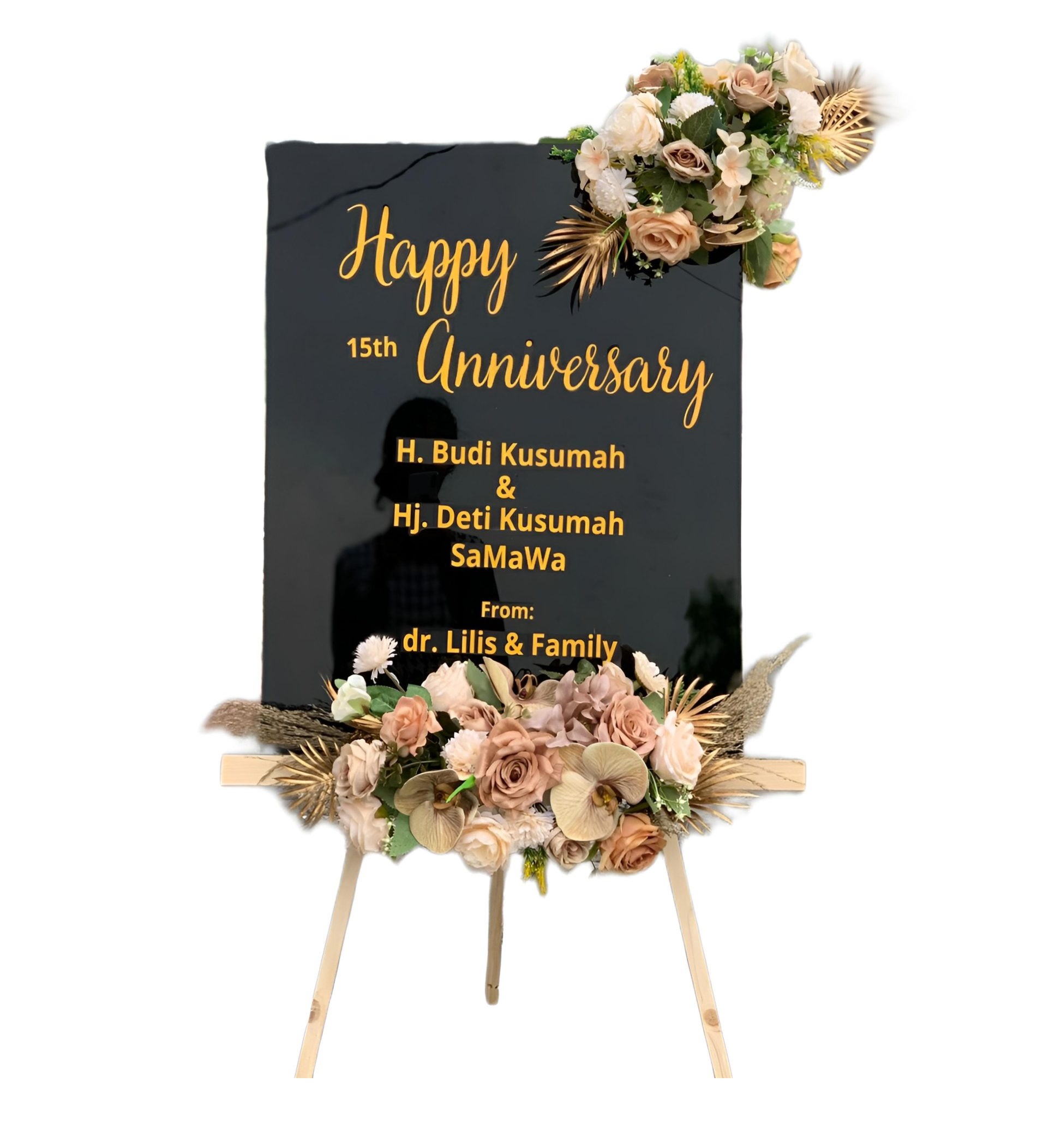 Papan Bunga Akrilik Regol